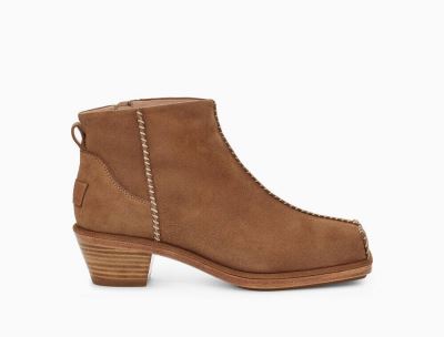 UGG Eckhaus Latta Block Cowboy Womens Boots Chestnut/ Brown - AU 867PZ